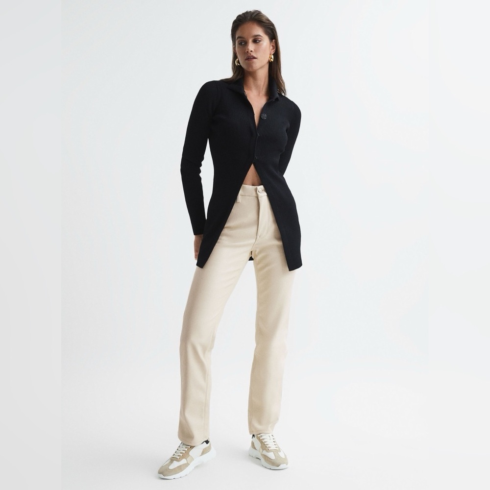 GOOD AMERICAN Better Than Leather Pants in Bone001 sz 26